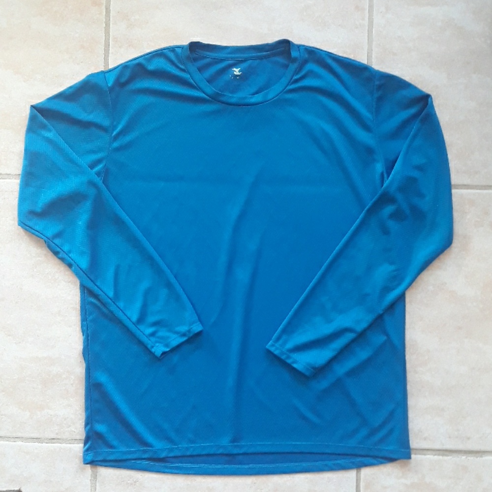 3x*Host Pick*Mizuno USA blue long sleeve shirt